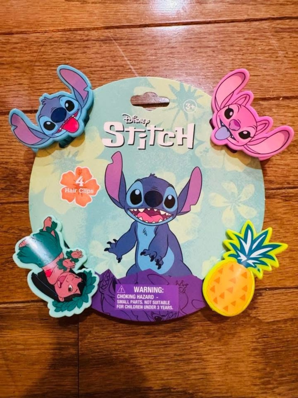 New! Disney Stitch Claw Hair Clips Set of 4
